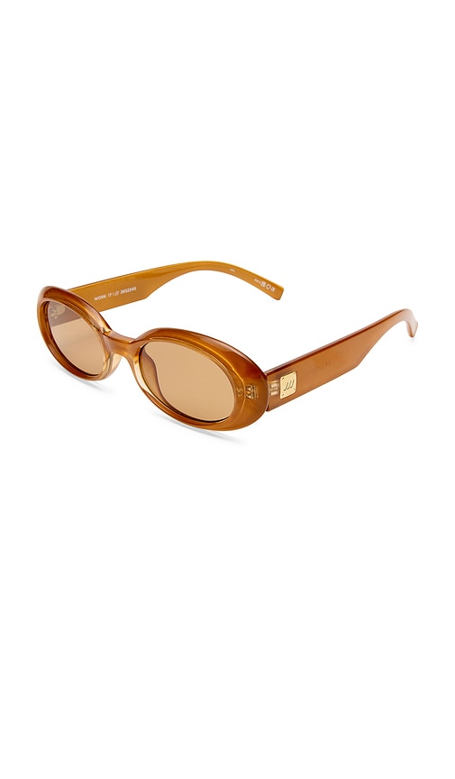 Le Specs Work It Sunglasses In Orange