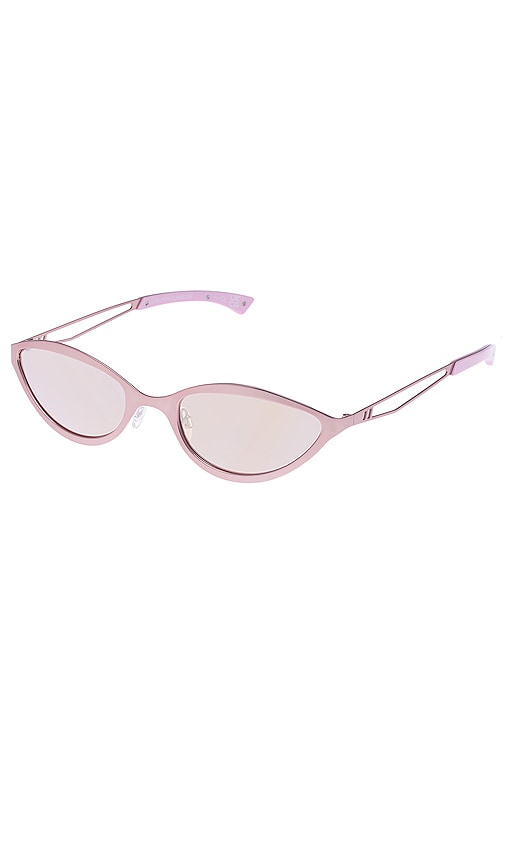 Shop Le Specs Glitch In Satin Rose