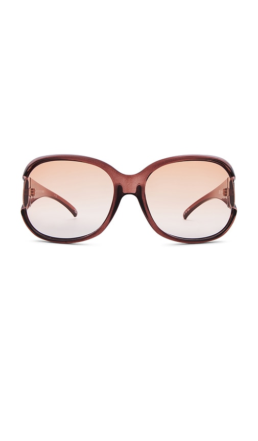 Shop Le Specs Bolshy Sunglasses In Chocolate Fire Grad