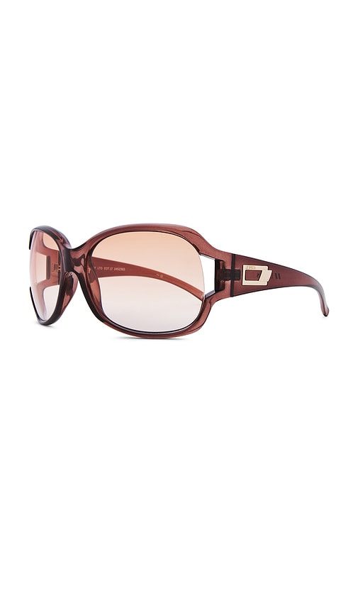 Shop Le Specs Bolshy Sunglasses In Chocolate Fire Grad