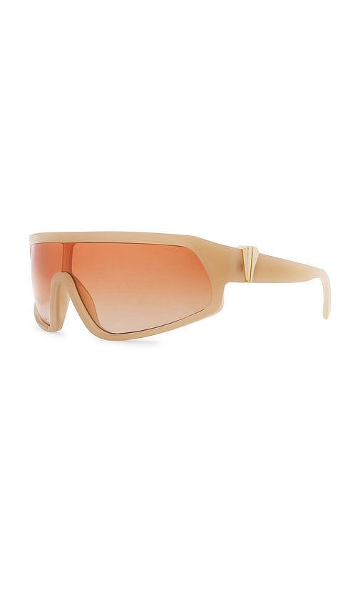 Shop Le Specs Calm Chaos Sunglasses In Ivory