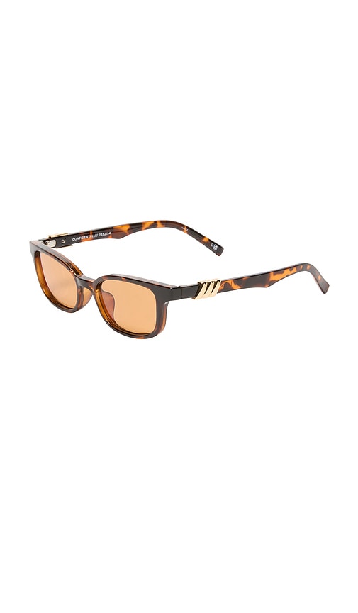 Le Specs Confidential Sunglasses In Brown