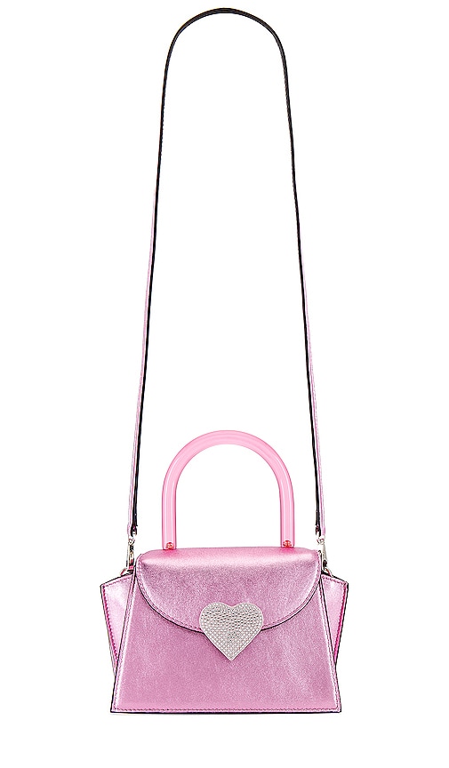 Les Petits Joueurs Allegra Handbag In Laminato Pink