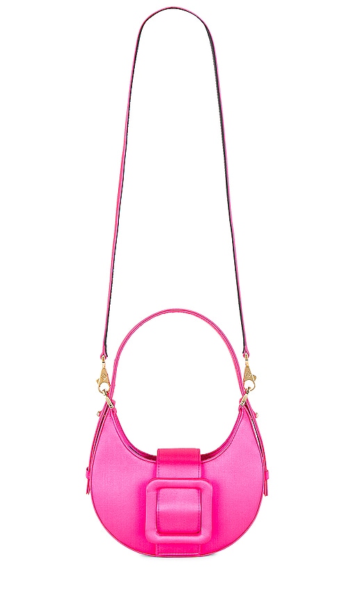 Les Petits Joueurs Cindy Buckle In Fluo Pink Satin