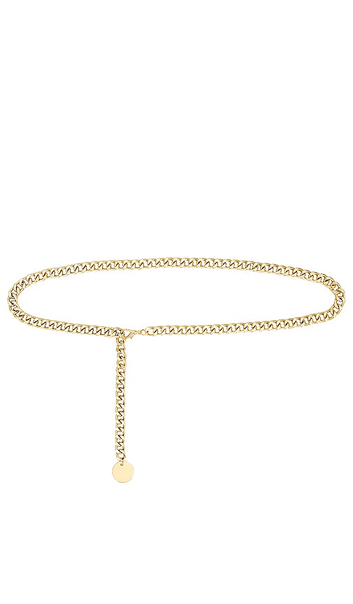 Shop Lovestrength Everywhere Chain Belt In Gold