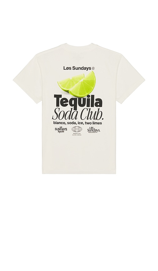 The Tequila Soda Club Tee in Beige. - size S (also in L, M, XL/1X)