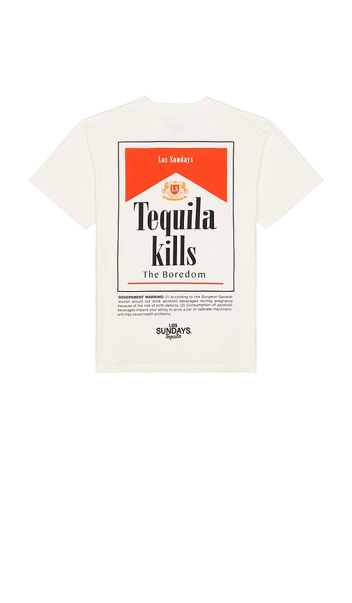 Kills Two Tee in Beige. - size XL/1X (also in L, M, S)