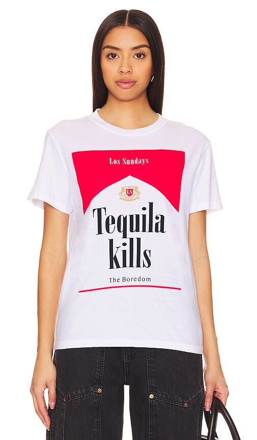 Los Sundays The Tequila Kills Tee in White