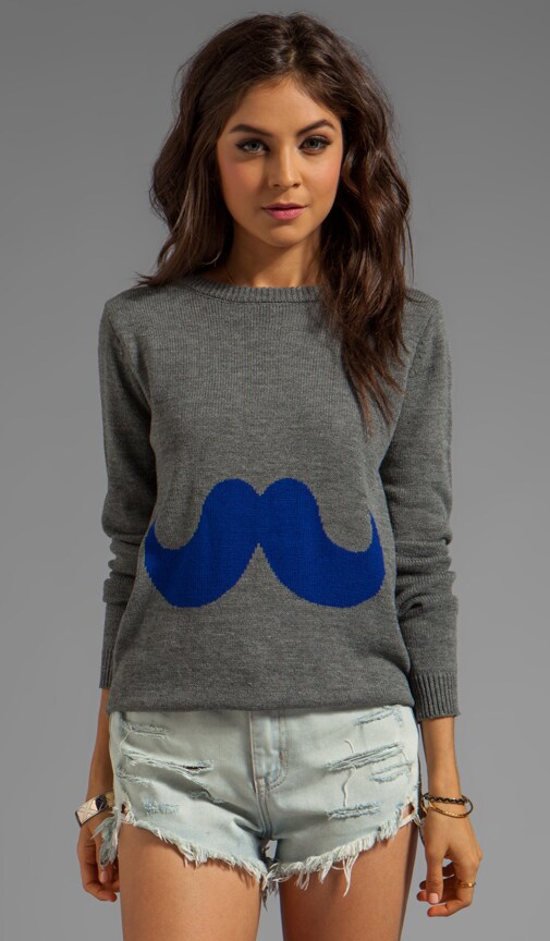 Mustache Sweater