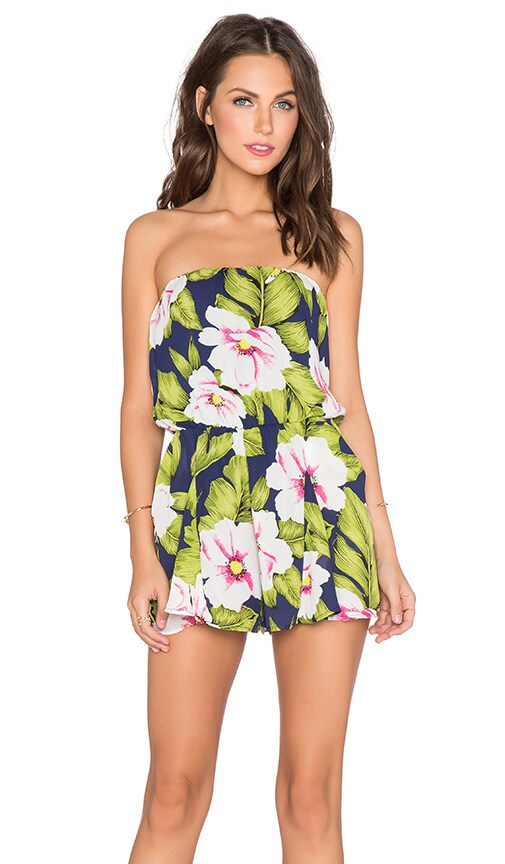 tropical romper dress