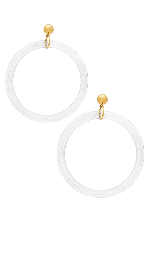 LARUICCI Wide Circle Hoops in Gold & Acrylic