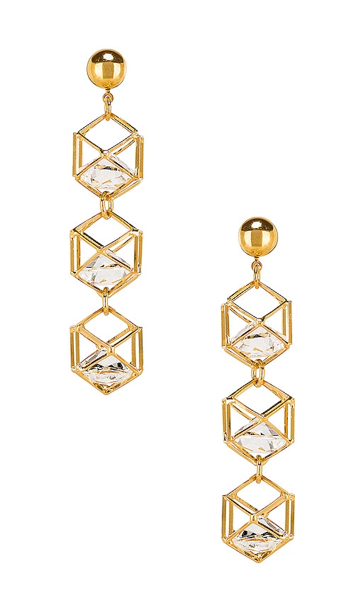 Caged Gem Earrings