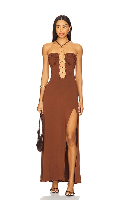 Halter Ring Long Dress in . - size L (also in M, S, XS) - Luli Fama - Modalova
