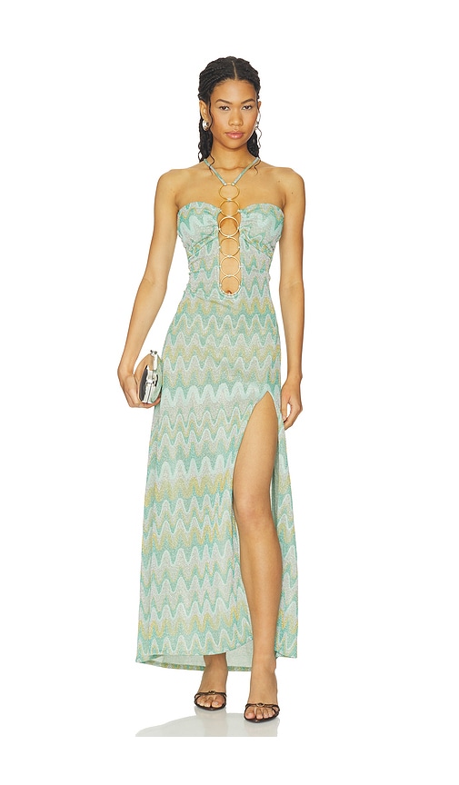 Luli Fama x REVOLVE Lucid Waters Halter Ring Long Dress