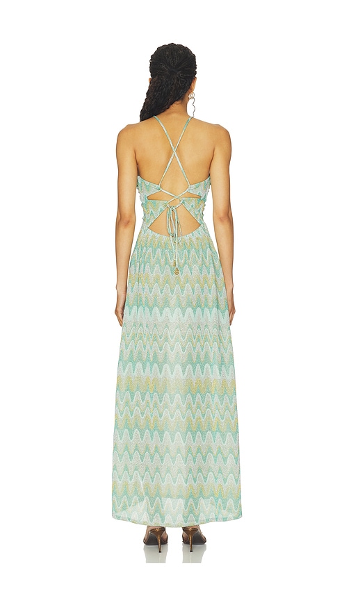 Luli Fama x REVOLVE Lucid Waters Halter Ring Long Dress | Thumbnail 3