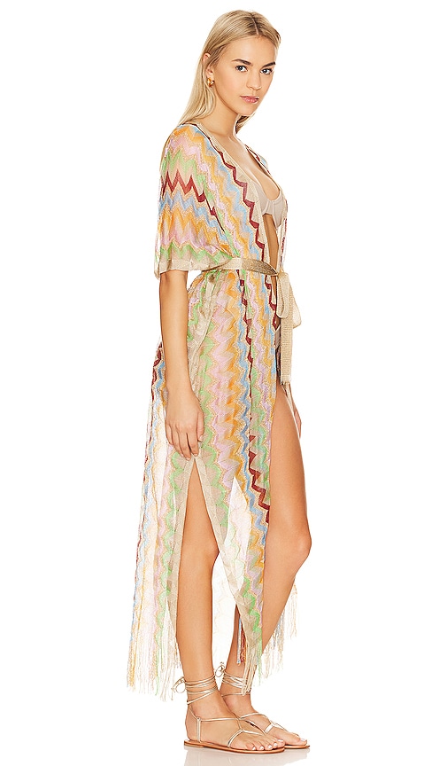  Luli Fama Langer Poncho Here Comes The Sun In Beige. 