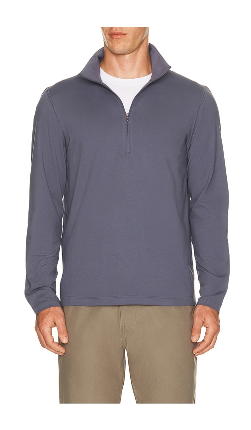 lululemon Soft Jersey Half Zip Sweater in Blue. - size L (also in M, S, XL/1X)