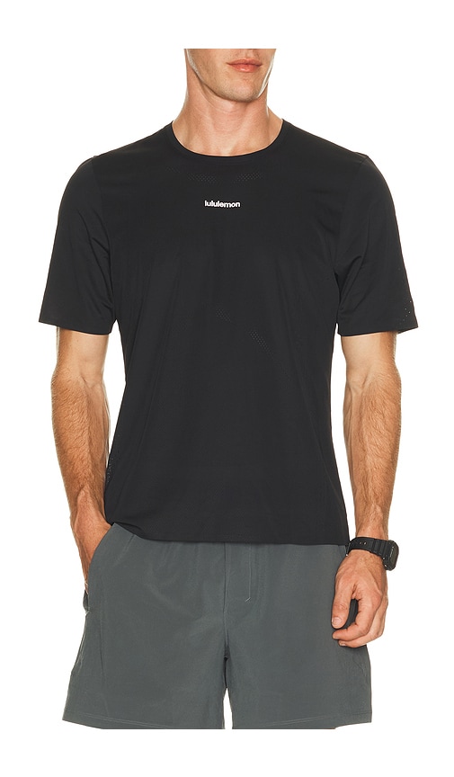 lululemon Fast And Free Short Sleeve Shirt in Black. - size L (also in M, S, XL/1X)