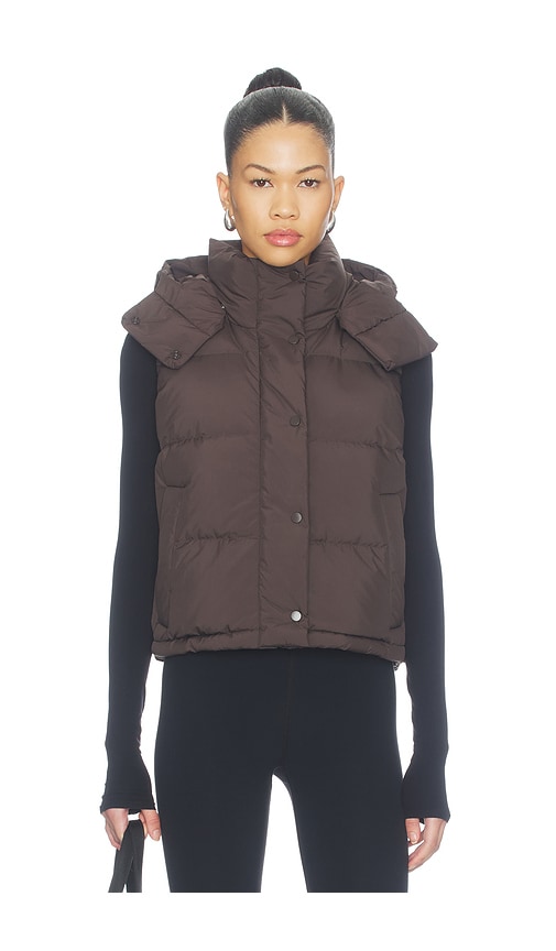 lululemon Wunder Puff Cropped Vest in Brown. - size 10 (also in 12, 14, 2, 4, 6, 8)