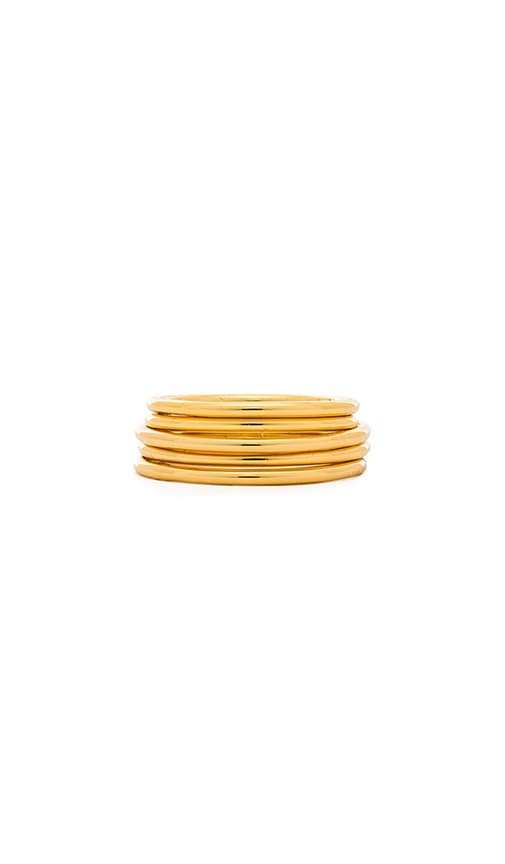 The Petite Band Ring Set of 5