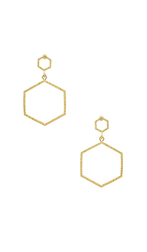 СЕРЬГИ HAMMERED HEX