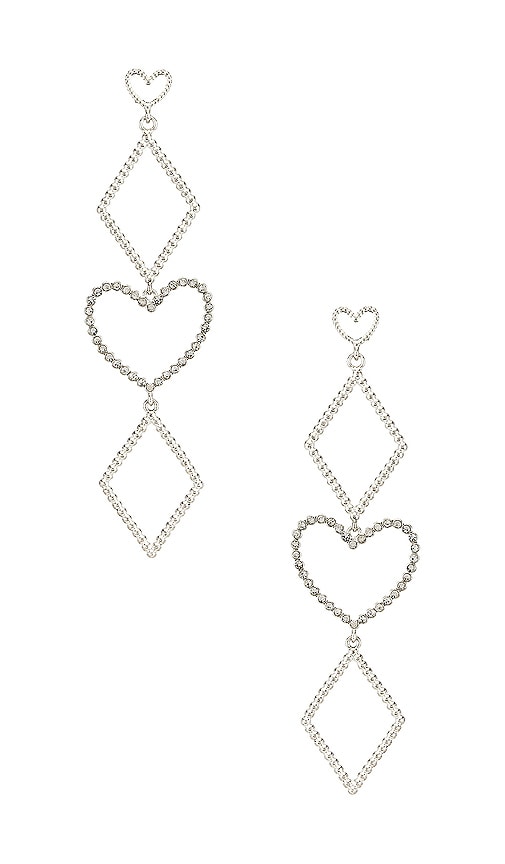 The Dotted Heart Statement Earrings