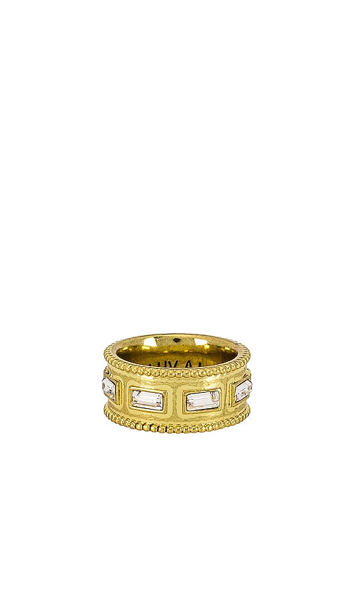 Luv Aj The Baguette Cigar Ring In Gold