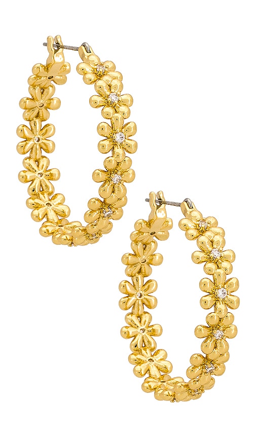 Luv AJ The Daisy Chain Hoops in Gold