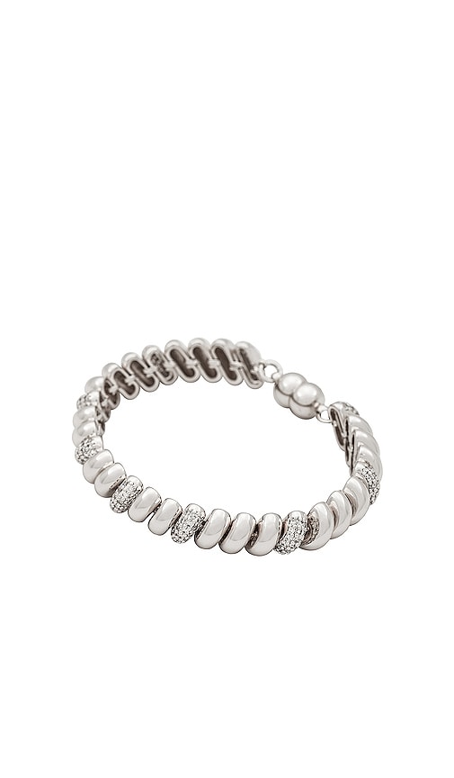 Luv Aj The Marbella Pave Bracelet In Silver