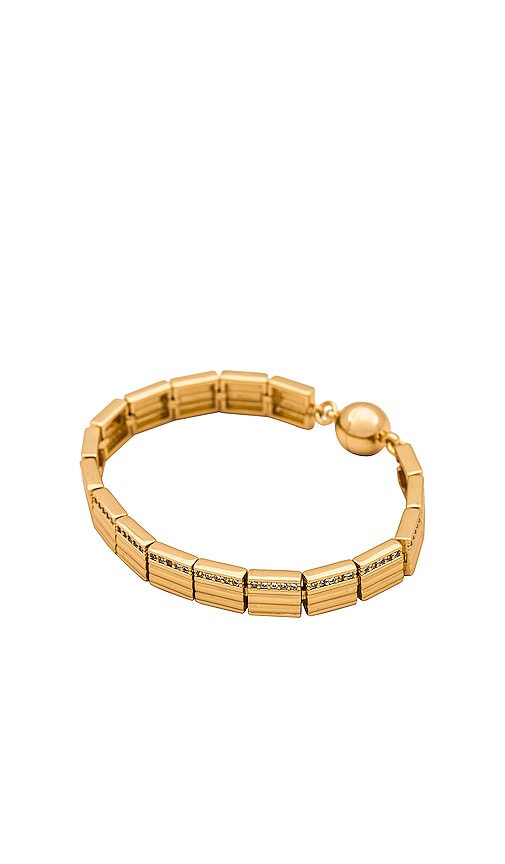 Luv Aj The Cruz Link Bracelet In Metallic Gold