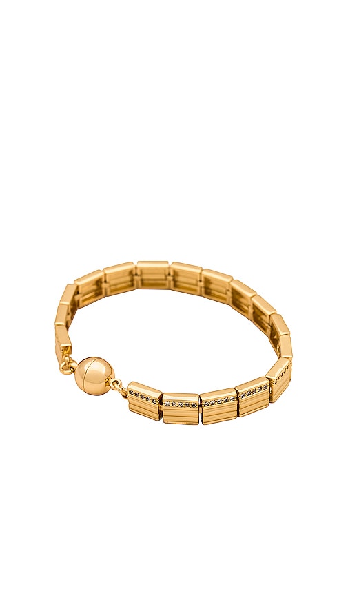 Shop Luv Aj The Cruz Link Bracelet In Metallic Gold