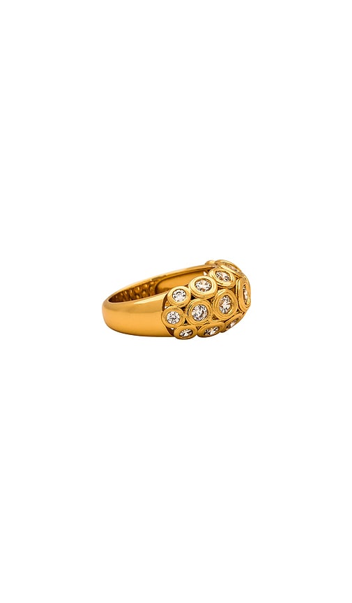 Shop Luv Aj The Sienna Stone Ring In Metallic Gold
