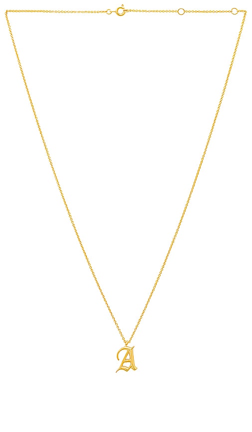 Shop Luv Aj The Initial Charm Necklace In 金色