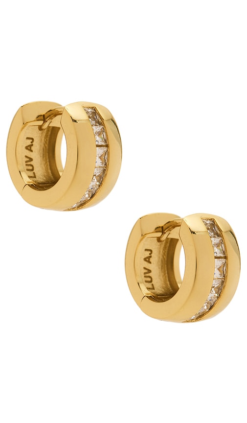 BOUCLES D'OREILLES THE PAVE STRIPE MONACO in - Luv AJ - Modalova
