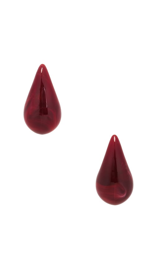 Luv Aj The Lucite Gia Earrings In Red
