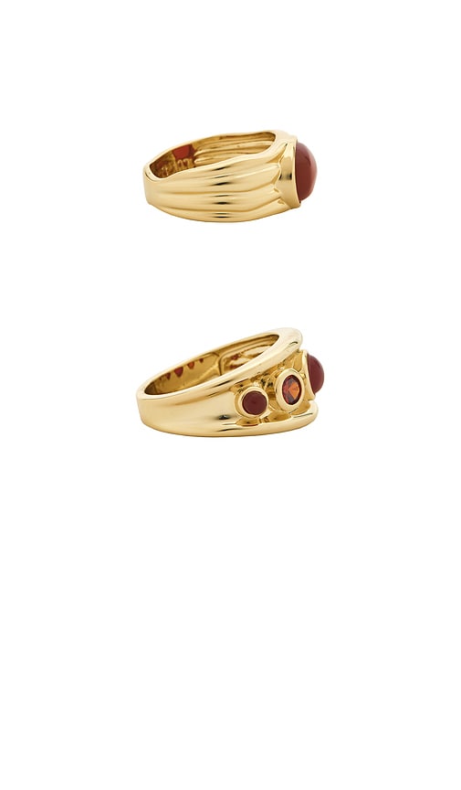 Luv Aj The Valencia Ring Set In Gold