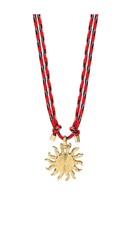 Luv Aj The Ibiza Sun Necklace In Red