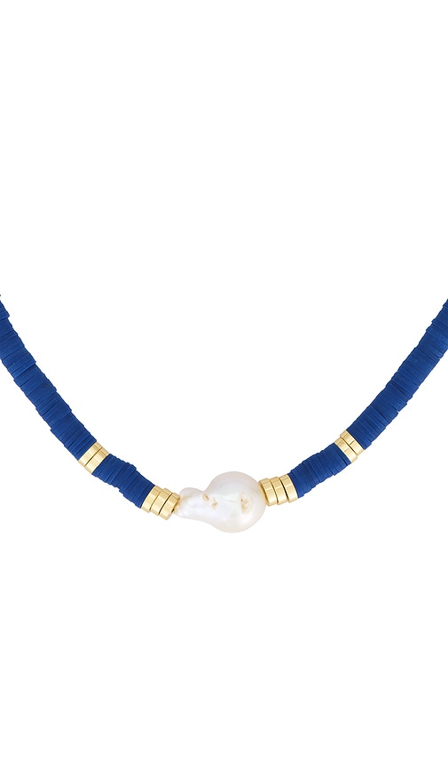 Luv Aj The Seville Pearl Necklace In Blue