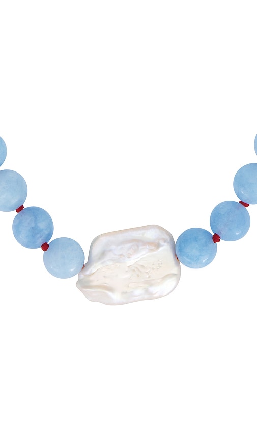 Luv Aj The San Sebastian Pearl Necklace In Silver