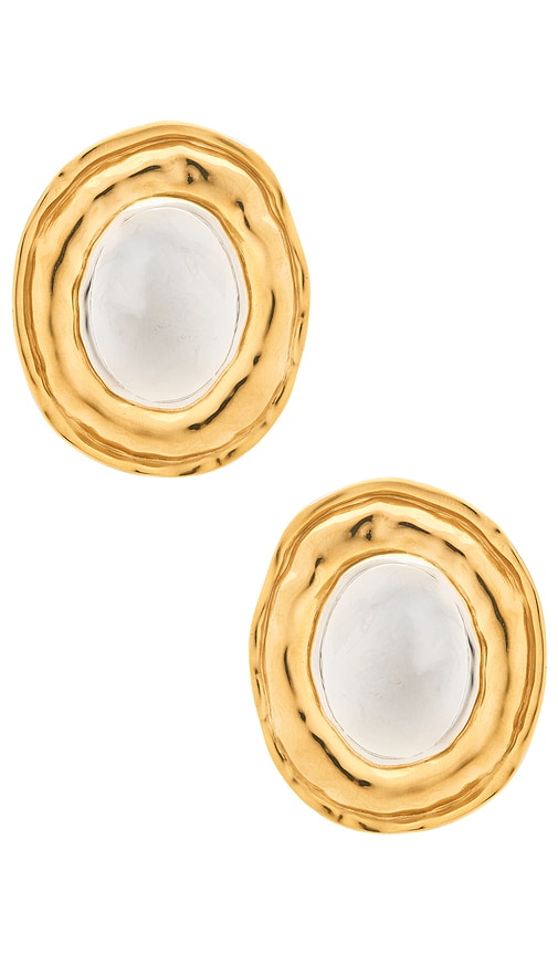 Luv Aj The Formentera Stud Earrings In Silver