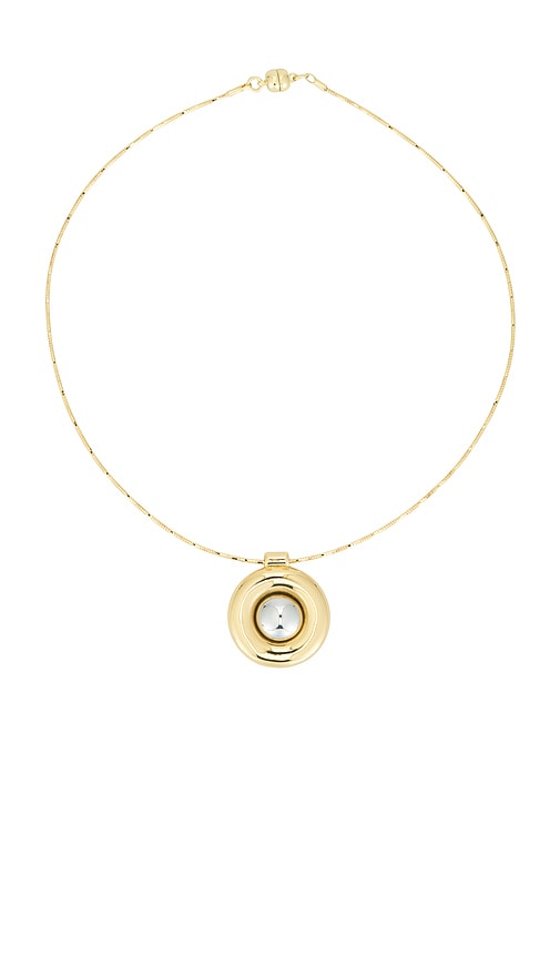 Luv Aj The Chrome Orb Pendant Necklace In Gold