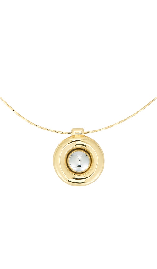 Luv Aj The Chrome Orb Pendant Necklace In Gold