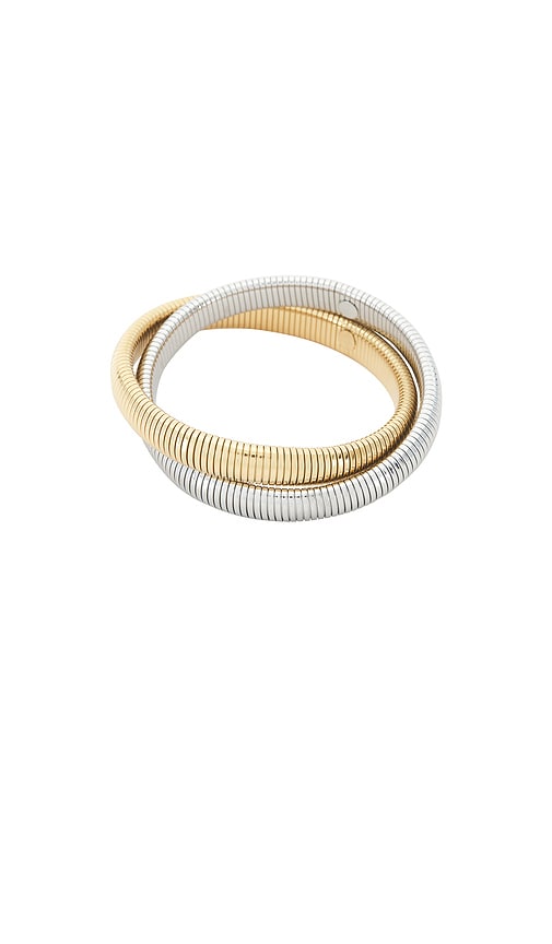 Luv AJ The Two Tone Flex Snake Chain Bracelet