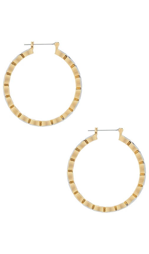  Luv Aj The Palais Eternity Hoops In Metallic Gold. 