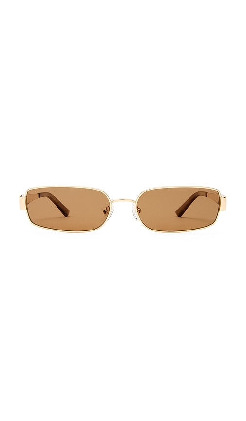 The Ryan Sunglasses in Metallic Gold.