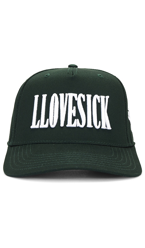 LLOVESICK Logo Snapback Cap in Green