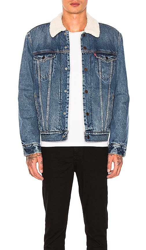 levi's sherpa trucker needle park