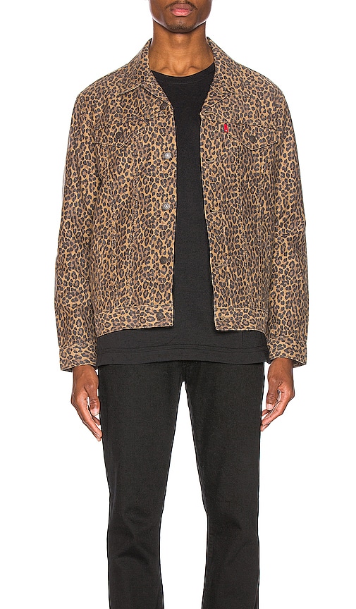 Trucker Jacket in Patchy Cheetah 