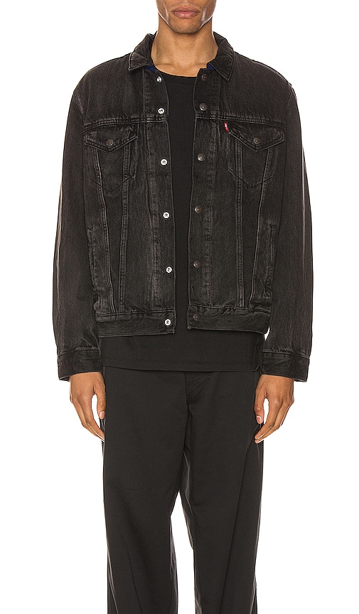 levi's flannel lined trucker jacket