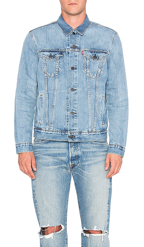 levi's mens the trucker jacket icy